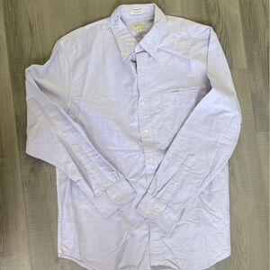 NWOT Light Purple / Lilac Cotton Relaxed Fit J. Crew Button Down, Large
